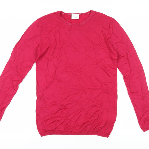 Bitte Kai Rand Women Red Merino Wool Pullover Jumper M
