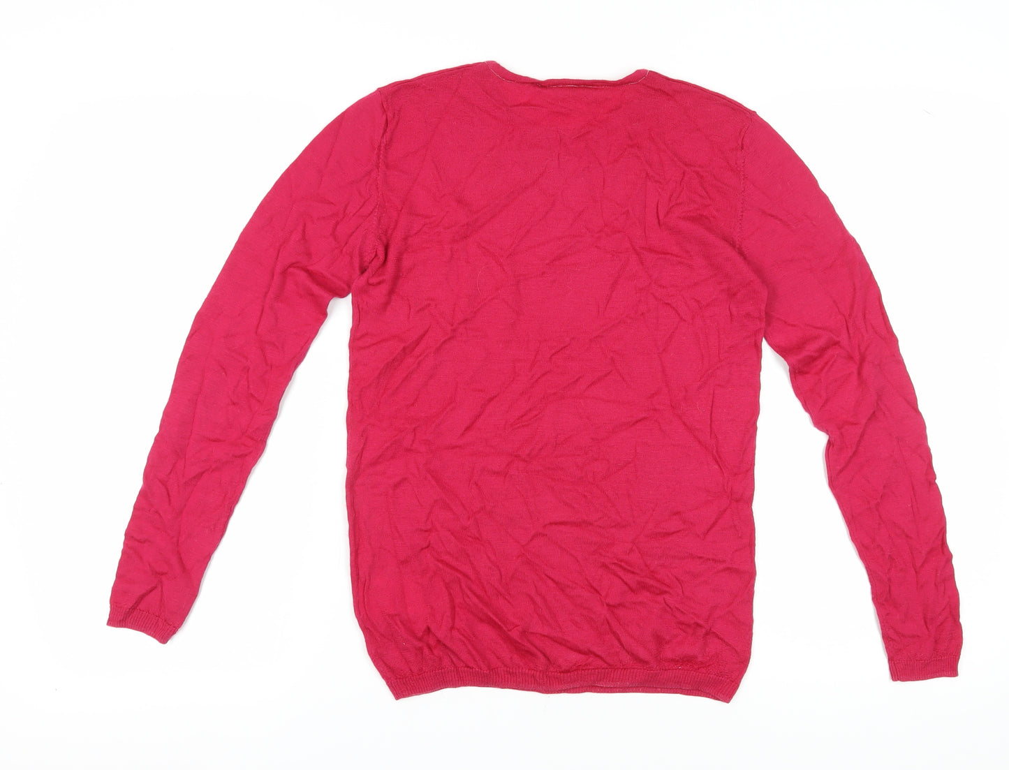 Bitte Kai Rand Women Red Merino Wool Pullover Jumper M