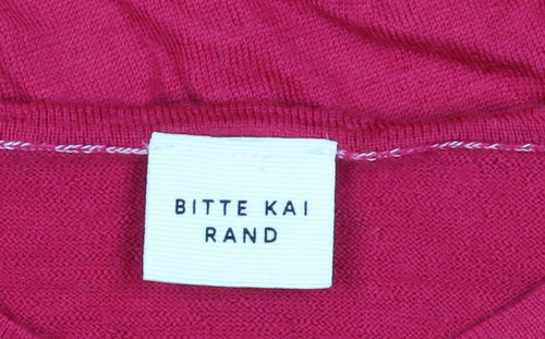 Bitte Kai Rand Women Red Merino Wool Pullover Jumper M