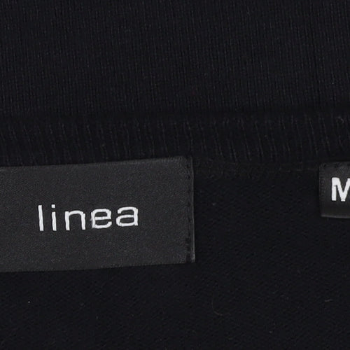 Linea Men's Black Cotton Cashmere Pullover Jumper M