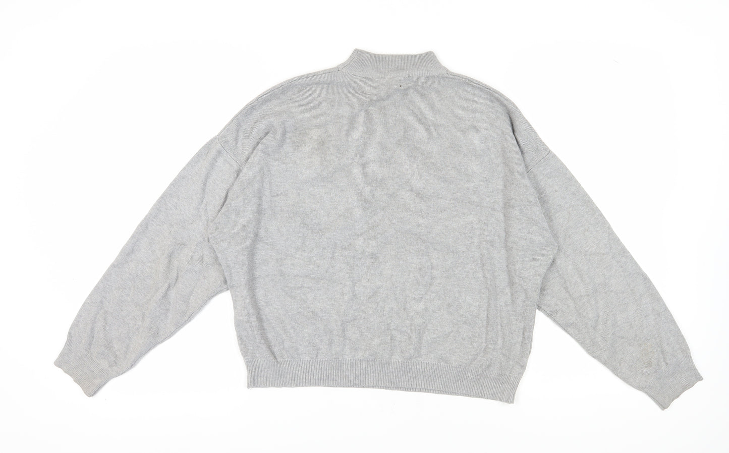New Look Women's Grey Embroidered Pullover Jumper