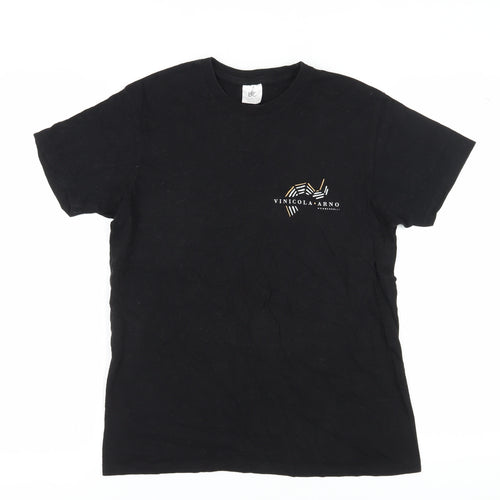 B&C Collection Men’s Black Medium Crew Neck T-Shirt