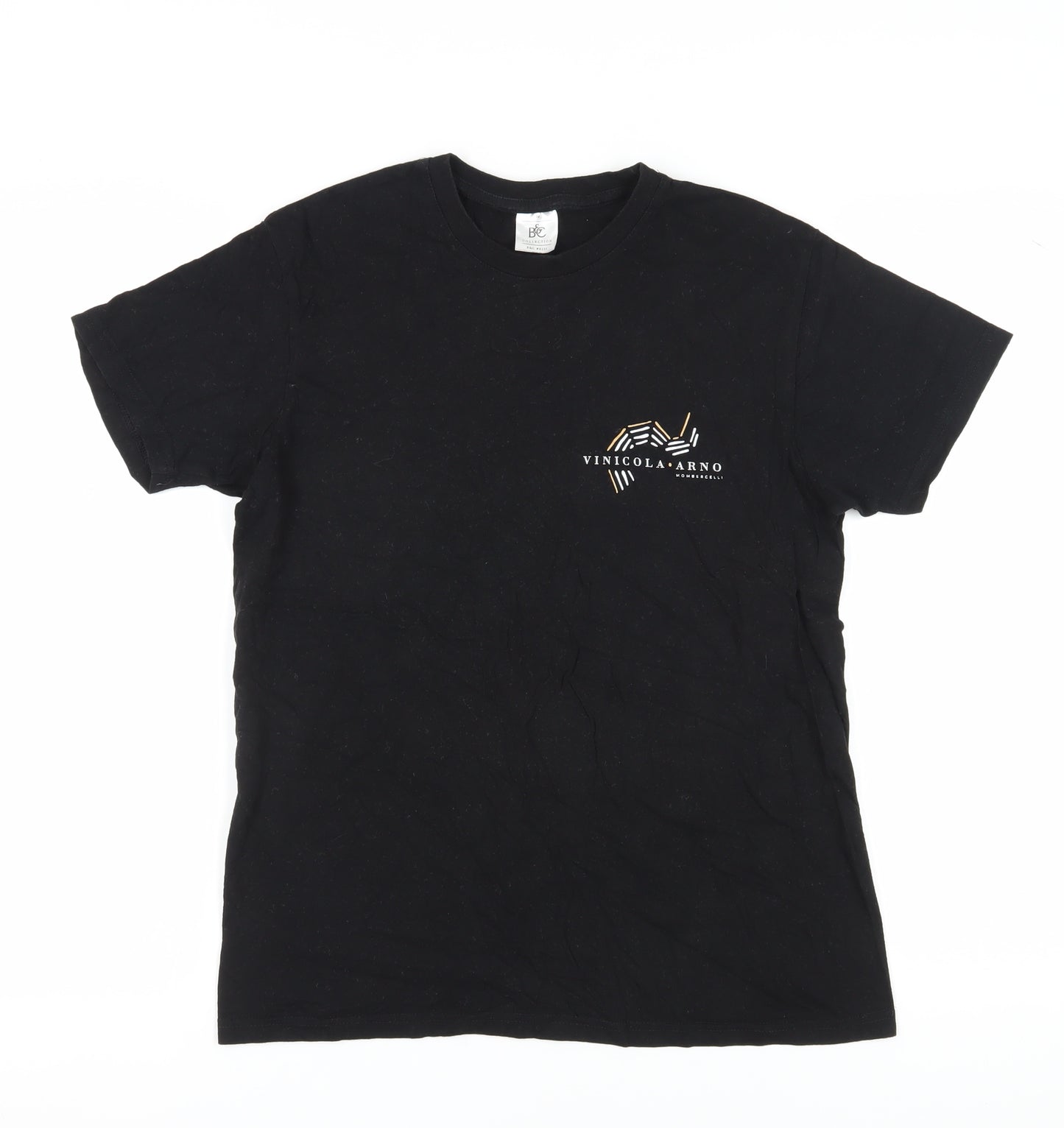 B&C Collection Men’s Black Medium Crew Neck T-Shirt