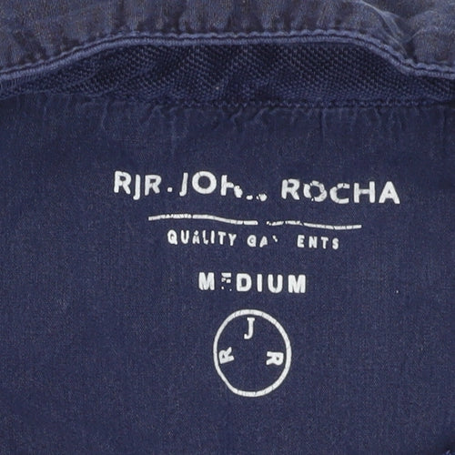 RJR John Rocha Men's Blue Medium Polo Shirt