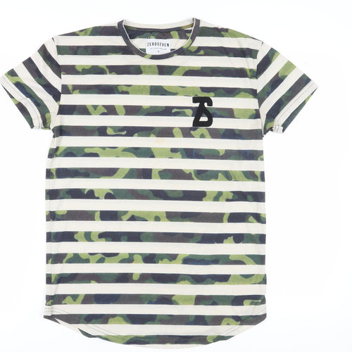 ZeroSeven Men's Camouflage Stripe T-Shirt Size S