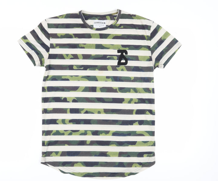 ZeroSeven Men's Camouflage Stripe T-Shirt Size S