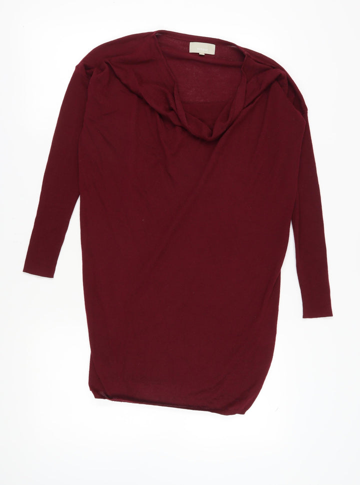 InWear Women's Red Cowl Neck Knit Pullover Jumper S