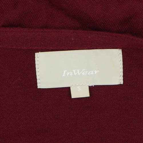 InWear Women's Red Cowl Neck Knit Pullover Jumper S