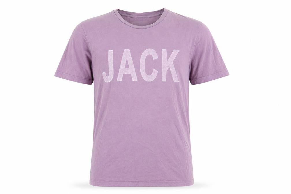 Jack Wills Purple Men's T-Shirt, Size M, Bold Logo, Cotton