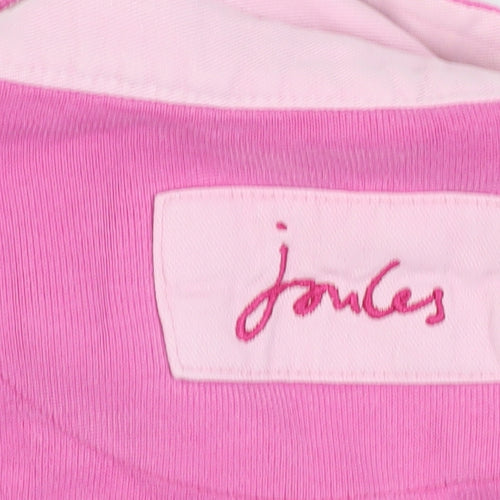 Joules Women's Pink Polo Shirt, Size 10, Long Sleeve