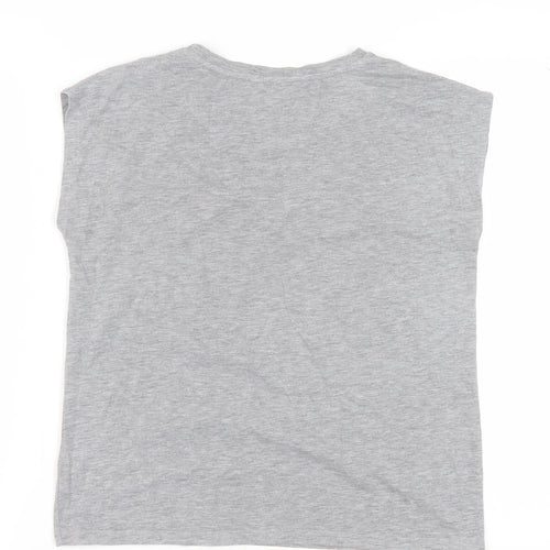 Dorothy Perkins Women's Grey Sequin Dog T-Shirt Size 12