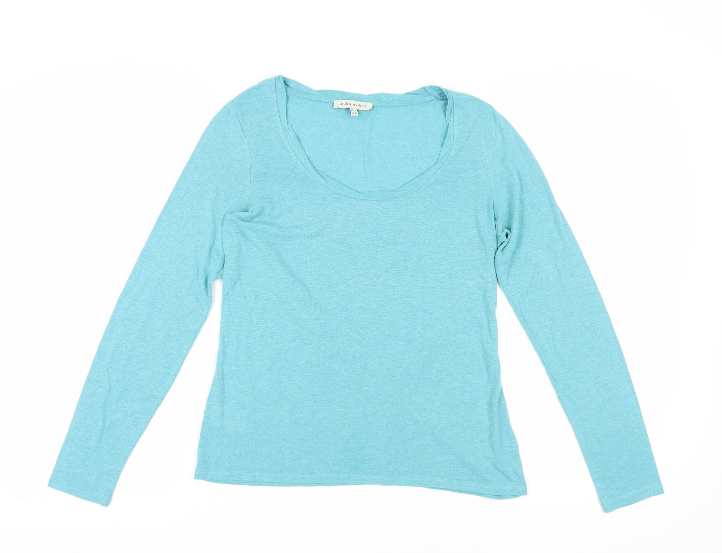 Laura Ashley Women's Blue Long Sleeve Basic Shirt