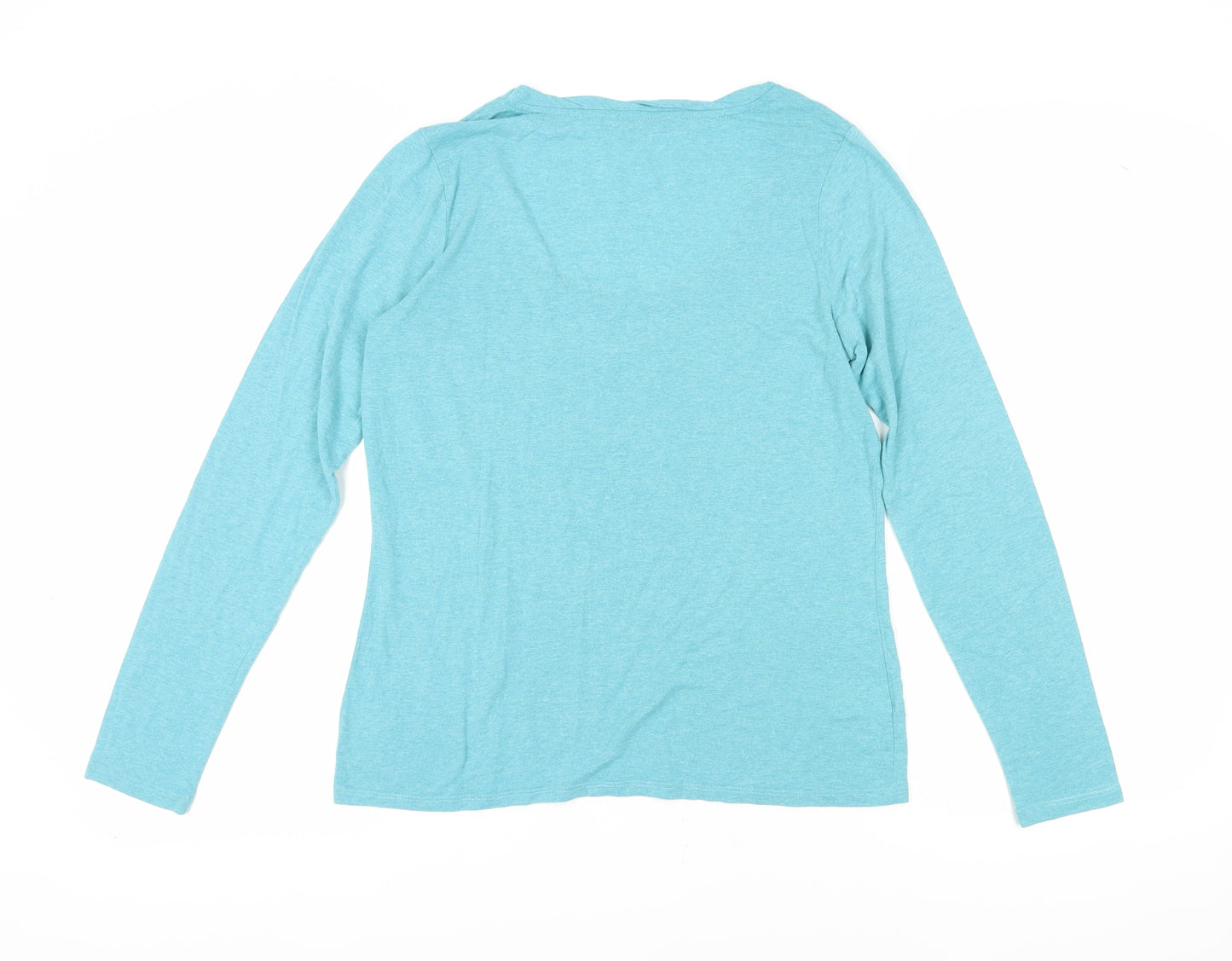 Laura Ashley Women's Blue Long Sleeve Basic Shirt