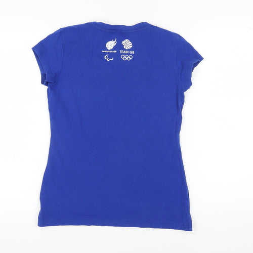 ParalympicsGB Women's Blue Cotton T-Shirt Size 12