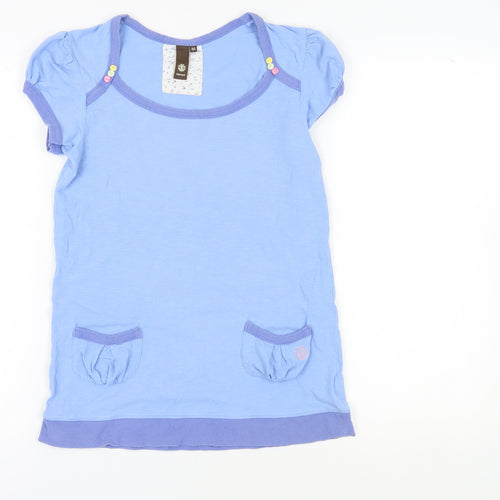 Element Women's Blue T-Shirt - Medium, Casual Style