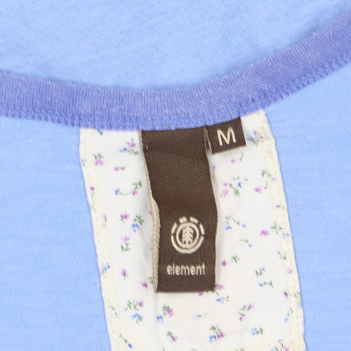 Element Women's Blue T-Shirt - Medium, Casual Style