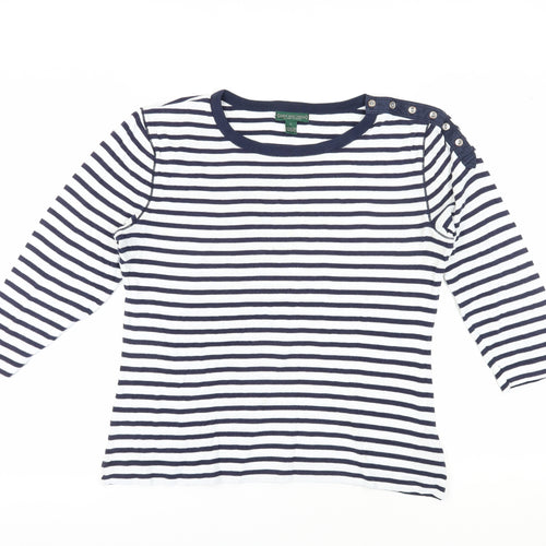 Lauren Jeans Women's Striped T-Shirt, Multicoloured, L