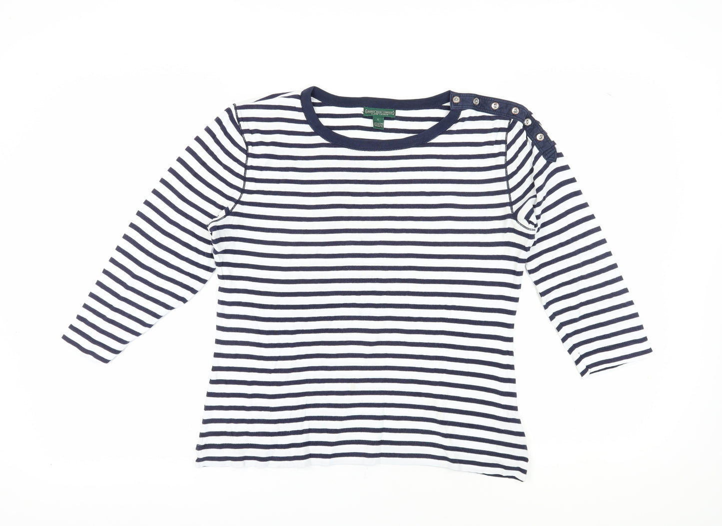 Lauren Jeans Women's Striped T-Shirt, Multicoloured, L