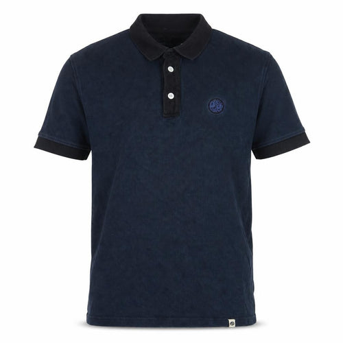 Pretzel Men's Blue M Polo Shirt, Cotton Knit