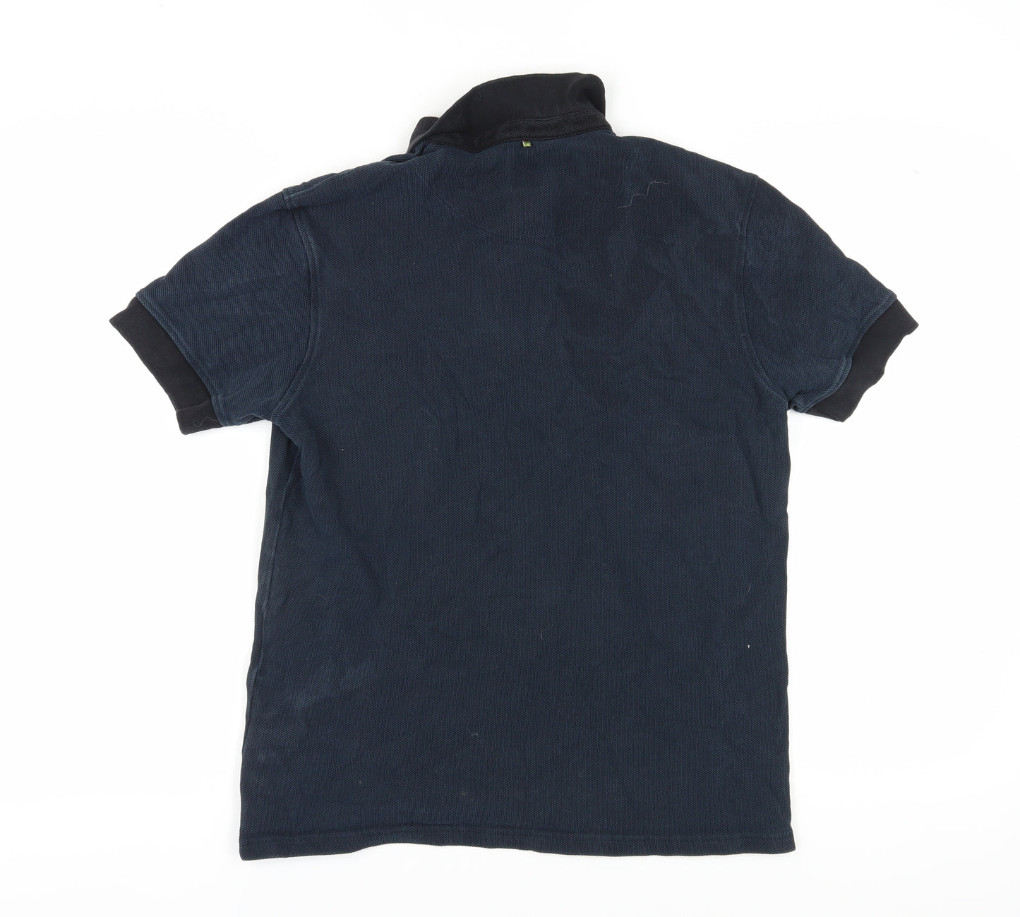 Pretzel Men's Blue M Polo Shirt, Cotton Knit