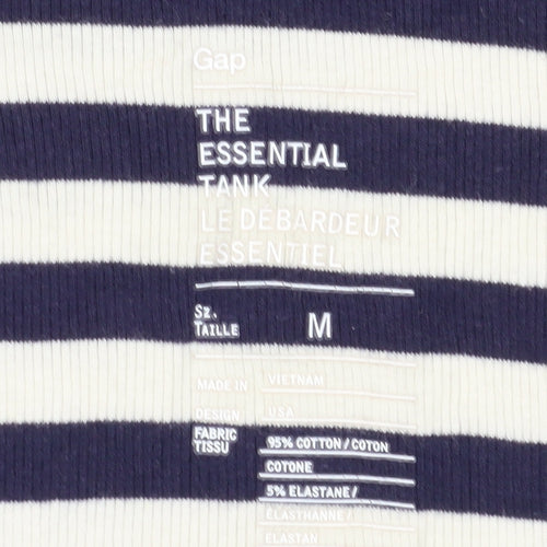 Gap Women's Multicoloured Striped Tank Top, Size M