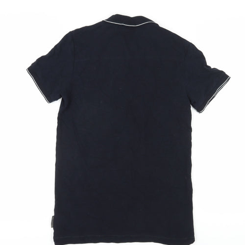 French Connection Men's Black Polo Shirt Size S