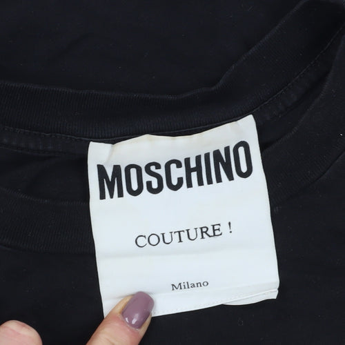 Moschino Men's Black Logo T-Shirt Size 42