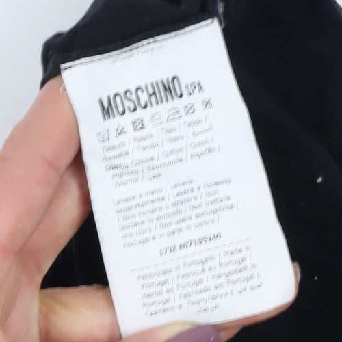 Moschino Men's Black Logo T-Shirt Size 42