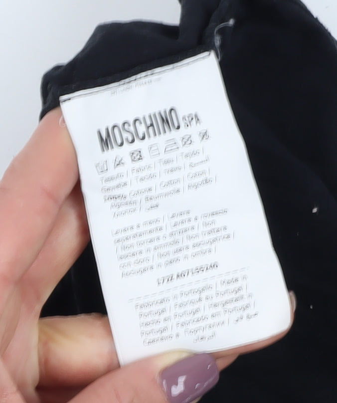 Moschino Men's Black Logo T-Shirt Size 42