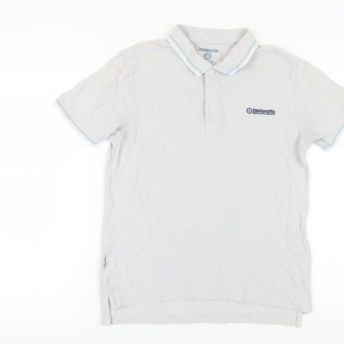 Lambretta Men's White Polo Shirt, Medium, Casual Style