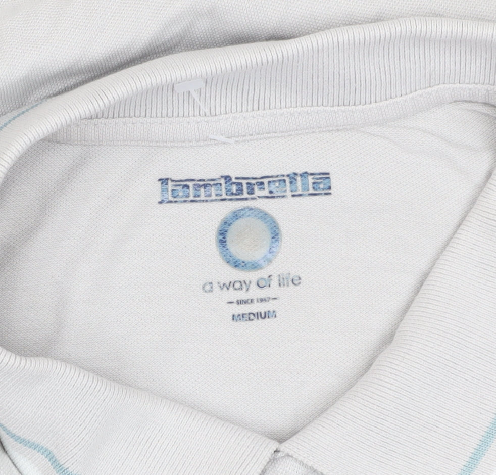 Lambretta Men's White Polo Shirt, Medium, Casual Style