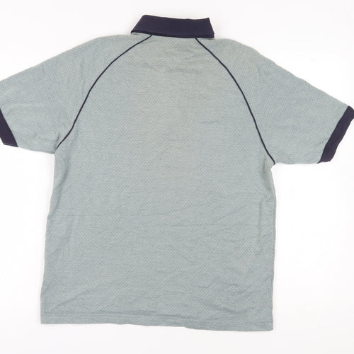 Wolsey Men's Grey Polo Shirt, Size S, Geometric
