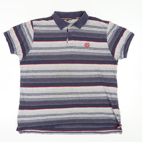 Pierre Cardin Men's Multicoloured XL Striped Polo