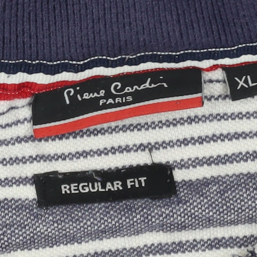 Pierre Cardin Men's Multicoloured XL Striped Polo