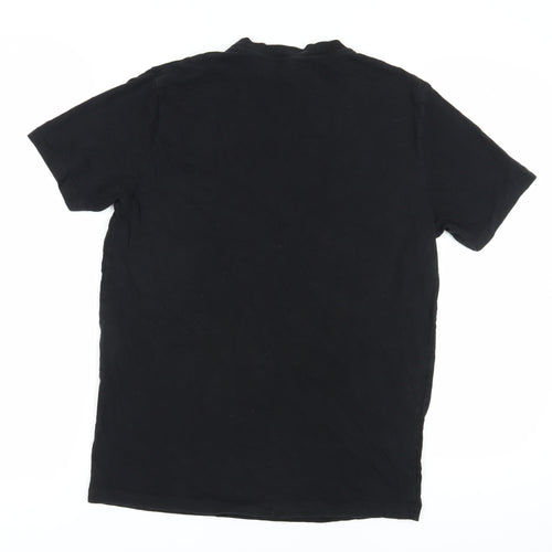 Diesel Men's Black V-Neck T-Shirt Large