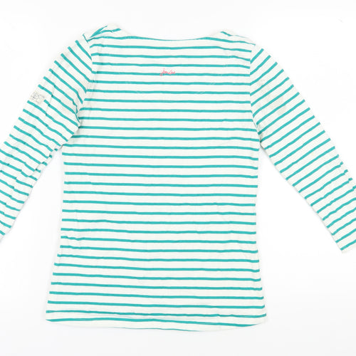 Joules Women's Green Striped T-Shirt XS