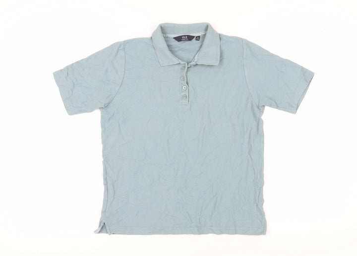 ISLE Essentials Green Polo Shirt, Unisex M, Casual Look