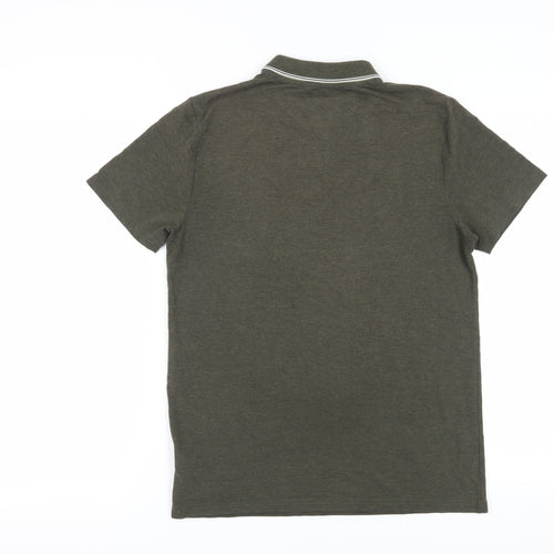 Racing Green Men's Polo Shirt in Green - Small