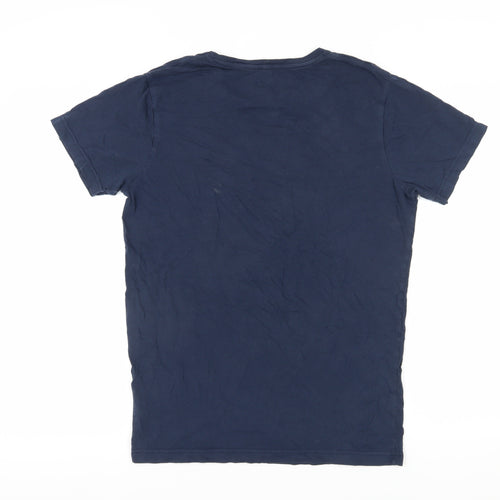 Jack & Jones Men's Blue Graphic T-Shirt Size S