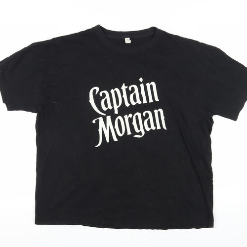 Casual Classics Unisex Black XL Cotton T-Shirt