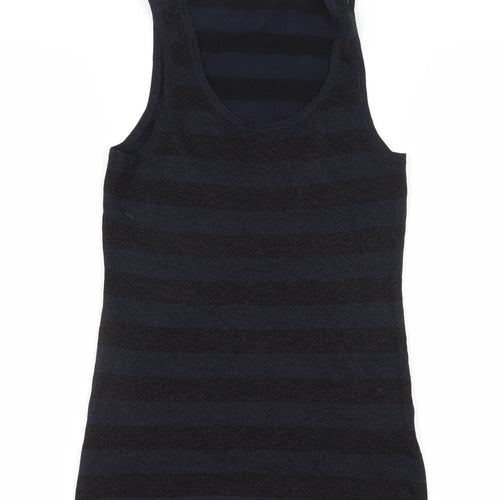 Mint Velvet Women's Black Striped Tank Top Size 10