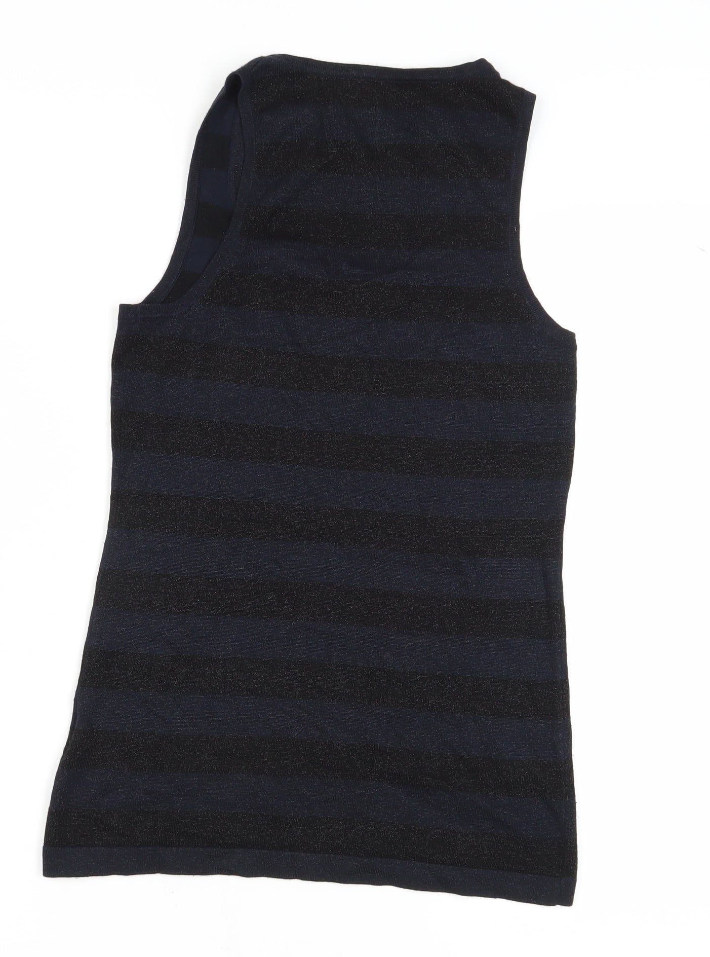 Mint Velvet Women's Black Striped Tank Top Size 10