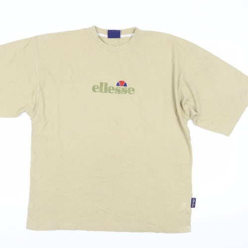 Ellesse Men's XL Beige T-Shirt with Logo