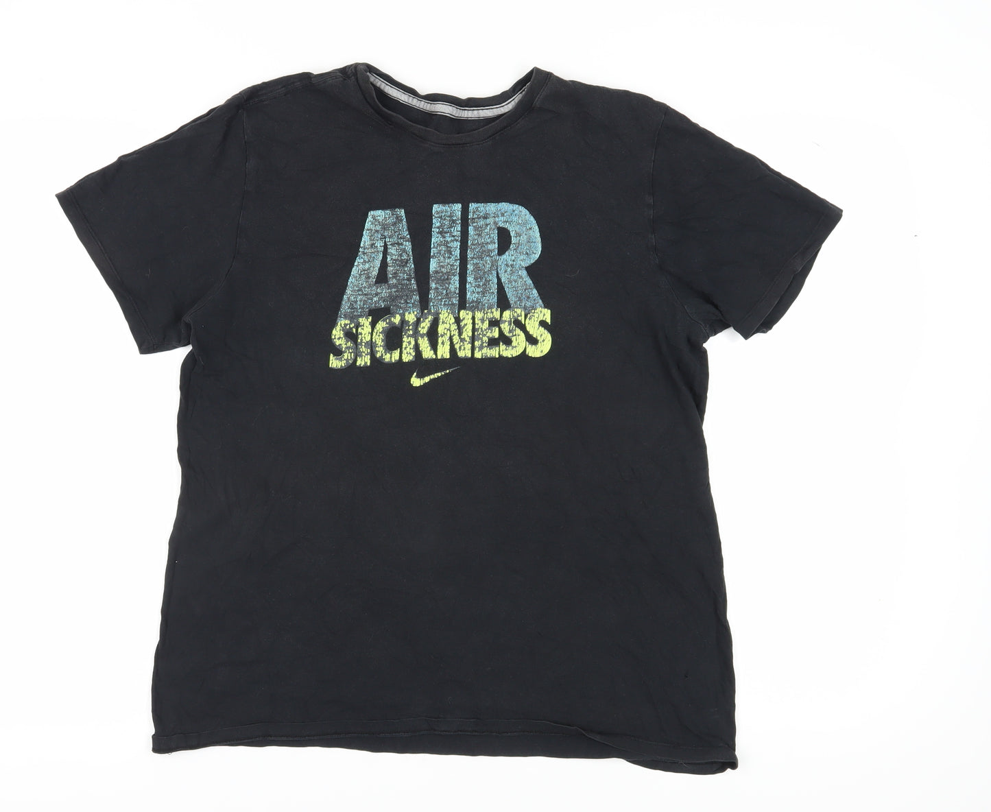 Nike Men's Medium Black Graphic Print T-Shirt