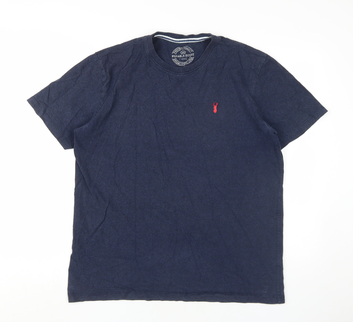 Next Men’s XL Blue Cotton Crew Neck T-Shirt