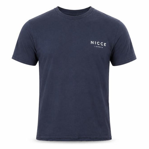 Nicce Men's Blue XS Cotton Crew Neck T-Shirt