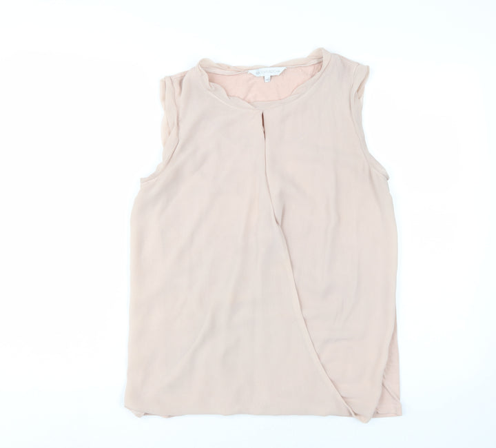 RJR John Rocha Women's Ivory Wrap Tank, Size 14