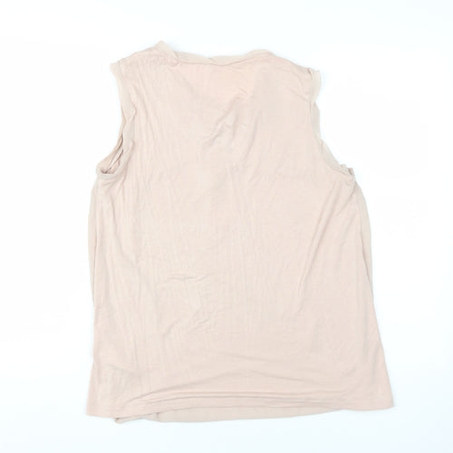 RJR John Rocha Women's Ivory Wrap Tank, Size 14