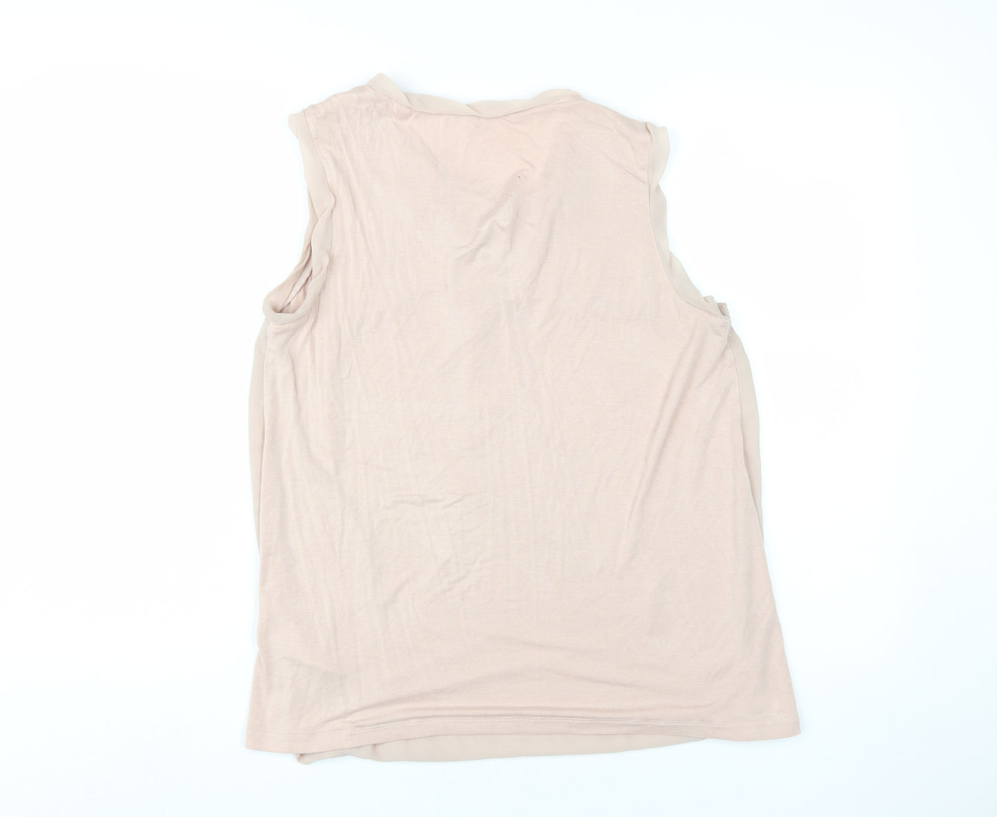 RJR John Rocha Women's Ivory Wrap Tank, Size 14