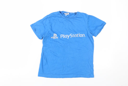 PlayStation Boys' Blue Graphic T-Shirt, Size 11-12 Years